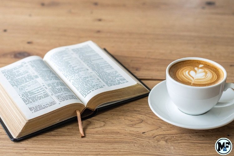 Mercy to Faith blog Images - Bible With Coffee on The Table
