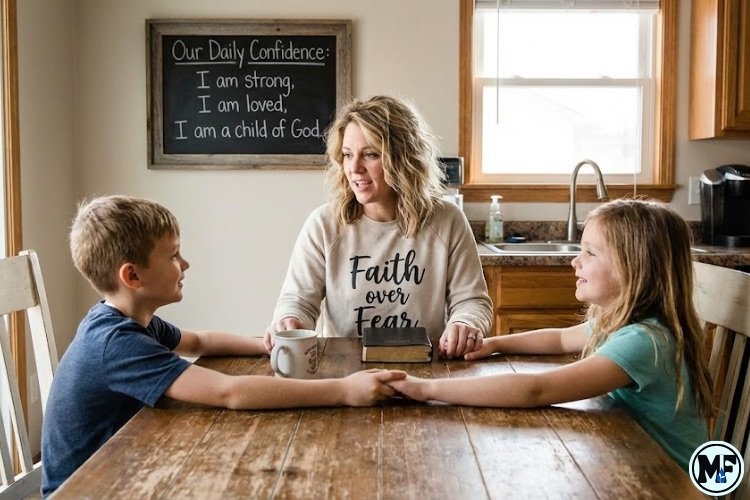 Mercy to Faith blog Images - Mom and Kids Joining Hands Together