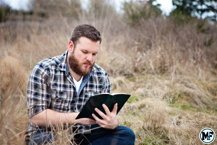 Mercy to Faith blog Images - The Difference Between Studying the Bible and Reading the Bible: A Man Reading The Bible